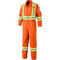 7702T FR-Tech&reg; Arc-Rated Coverall, Size 40 (Tall), High Visibility Orange, 10 cal/cm² Absolute Business Supply