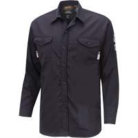7742 Chemise de s&eacute;curit&eacute; ignifug&eacute;e FR-Tech, Petit, Bleu marin Absolute Business Supply