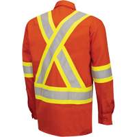 7743 Chemise de s&eacute;curit&eacute; ignifug&eacute;e FR-Tech, Petit, Orange haute visibilit&eacute; Absolute Business Supply