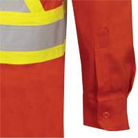 7743 Chemise de s&eacute;curit&eacute; ignifug&eacute;e FR-Tech, Petit, Orange haute visibilit&eacute; Absolute Business Supply