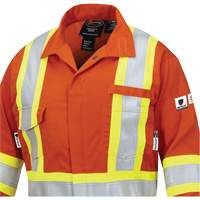7702W FR-Tech&reg; Women's FR/Arc-Rated Coveralls, Size X-Small, High Visibility Orange, 10 cal/cm² Absolute Business Supply