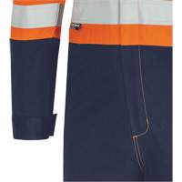 7702BB FR-Tech&reg; 2-Tone Safety Coverall, Size 36, Navy Blue/Orange, 10 cal/cm² Absolute Business Supply