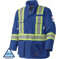 5523 Flame-Resistant Safety Parka, Small, Royal Blue, 58 cal/cm² Absolute Business Supply
