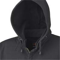 337 Capuche &agrave; fermeture &eacute;clair ignifug&eacute;e, Hommes, T-petit, Noir, 22 cal/cm² Absolute Business Supply