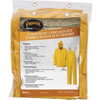 577 3-Piece Rain Suit, Polyester/PVC, 6X-Large, Yellow Absolute Business Supply