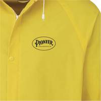 577J Rain Jacket, Polyester/PVC, Small, Yellow Absolute Business Supply