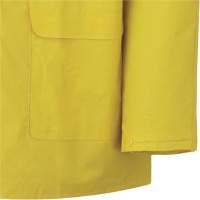 577J Rain Jacket, Polyester/PVC, Small, Yellow Absolute Business Supply