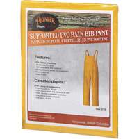 577P Storm Master&reg; Bib Pants, Small, Polyester/PVC, Yellow Absolute Business Supply