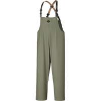 D7020 Dry King&reg; Stretch Bib Pants, X-Small, Polyurethane, Green Absolute Business Supply