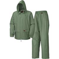 583 Rain Suit, Polyester/PVC, Small, Green Absolute Business Supply