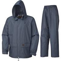 883 Rain Suit, Polyester/PVC, Small, Navy Blue Absolute Business Supply