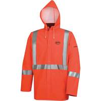 576J Veste de pluie ignifuge haute visibilit&eacute;, Petit, Orange haute visibilit&eacute; Absolute Business Supply