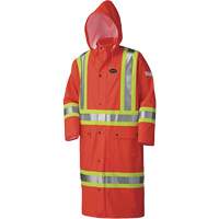5896 Manteau long imperm&eacute;able et ignifuge, Petit, Orange haute visibilit&eacute; Absolute Business Supply