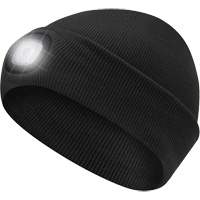 5678 Tuque en tricot avec lampe frontale &agrave; DEL, Doublure en Molleton, Taille unique, Noir Absolute Business Supply