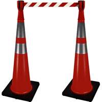 2308 Capuchon pour c&ocirc;ne de signalisation avec ruban de 10' pour barricade Absolute Business Supply
