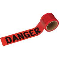 388 Danger Tape, Bilingual, 3" W x 200' L, 1.5 mils, Black on Red Absolute Business Supply