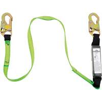SA-5400-6 Shock Absorbing Lanyard, 6', Snap Hook Center, Snap Hook Leg Ends, Polyester Absolute Business Supply