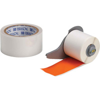 ToughStripe&reg; Ultra-Aggressive Adhesive Multi-Purpose Label Tape with Overlaminate, Polyester, Orange, 2" Width Absolute Business Supply