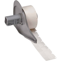 Self-Laminating Wrap-Around Wire & Cable Labels, Vinyl, 0.5" L x 0.75" H, White Absolute Business Supply