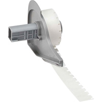 Harsh Environment Multi-Purpose Labels, Polyester, 0.35" L x 0.2" H, Black on Clear Absolute Business Supply