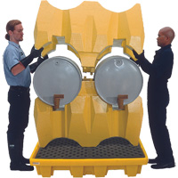 Syst&egrave;me de confinement Ultra-Drum sans drain pour 4 barils, 53" lo x 53" la x 77,8" ha, 3000 gal. US Capacit&eacute; Absolute Business Supply