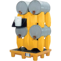 Syst&egrave;me de confinement Ultra-Drum sans drain pour 4 barils, 53" lo x 53" la x 77,8" ha, 3000 gal. US Capacit&eacute; Absolute Business Supply