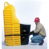 Chariot pour baril, 26,5'' lo x 26,5'' la x 5'' h, Cap. de d&eacute;versement 800 gal. US Absolute Business Supply