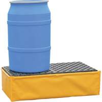 Ultra-Spill Pallet flexible, 2 barils, Capacit&eacute; de d&eacute;versement 66 gal. US, 48" x 24" x 14" Absolute Business Supply