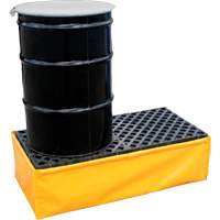 Ultra-Spill Pallet flexible, 2 barils, Capacit&eacute; de d&eacute;versement 66 gal. US, 48" x 24" x 14" Absolute Business Supply