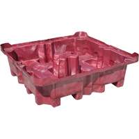 Palette de d&eacute;versement Ultra-Spill King, 4 barils, Capacit&eacute; de d&eacute;versement 85 gal. US, 51" x 51" x 17,5" Absolute Business Supply