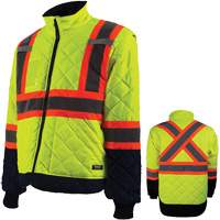 Manteau pour installations frigorifiques, Polyester, Orange haute visibilit&eacute;, Petit Absolute Business Supply