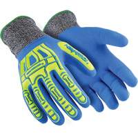 Gants r&eacute;sistants aux coupures Rig Lizard Fluid 7102, Taille 5/2T-petit, Calibre 13, Rev&ecirc;tement Nitrile, Enveloppe en Fibre de verre/PEHP, ASTM ANSI niveau A4 Absolute Business Supply