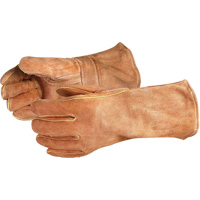 Endura&reg; 505BS Deluxe Brown Welding Gloves, Split Cowhide, Size Large Absolute Business Supply