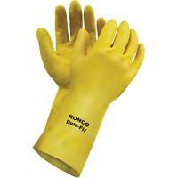 Dura-Fit Reusable Gloves, Size Small/7, 12" L, Latex, Flock-Lined Inner Lining, 20-mil Absolute Business Supply