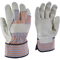 Gants de travail ray&eacute;s 24-61, T-petit, Paume en Cuir fleur de vache Absolute Business Supply