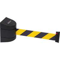 Barri&egrave;re murale magn&eacute;tique avec bande magn&eacute;tique, Plastique, Fixation magn&eacute;tique, 15', Ruban Noir et jaune Absolute Business Supply