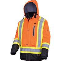 5407 Manteau de s&eacute;curit&eacute; imperm&eacute;able, isol&eacute;e et chauff&eacute;e, Hommes, Petit, Orange haute visibilit&eacute; Absolute Business Supply