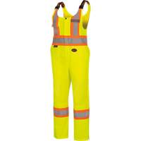6000W Women's High-Visibility Traffic Safety Overalls, Polyester, X-Small, High Visibility Lime-Yellow Absolute Business Supply