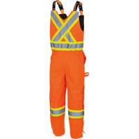5040 Waterpoof Quilted Safety Overalls, Polyester, Small, High Visibility Orange Absolute Business Supply