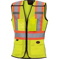 489 Veste de s&eacute;curit&eacute; d&eacute;tachable haute visibilit&eacute;, Jaune lime haute visibilit&eacute;, T-petit, Polyester Absolute Business Supply