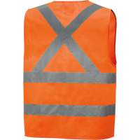 6885 Veste de s&eacute;curit&eacute; haute visibilit&eacute; en tricot chaîne, Orange haute visibilit&eacute;, Petit, Polyester Absolute Business Supply