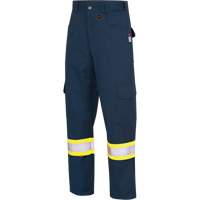 7764 Pantalons de s&eacute;curit&eacute; ignifuges et r&eacute;sistants aux arcs &eacute;lectriques &agrave; haute visibilit&eacute; 88/12 FR-Tech, 32, x 34, Bleu marin Absolute Business Supply