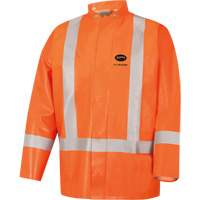5990J Manteau de s&eacute;curit&eacute; imperm&eacute;able tr&egrave;s robuste ignifuge et r&eacute;sistant aux arcs &eacute;lectriques, Petit, Orange haute visibilit&eacute;, 11 cal/cm² Absolute Business Supply