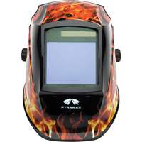 Leadhead&reg; Auto Darkening Welding Helmet, 3.8" L x 3.4" W View Area, 9 - 13 Shade Range Absolute Business Supply