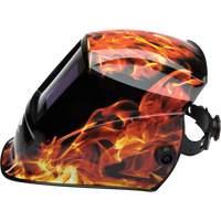 Leadhead&reg; Auto Darkening Welding Helmet, 3.8" L x 3.4" W View Area, 9 - 13 Shade Range Absolute Business Supply