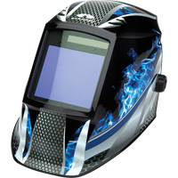 Leadhead&reg; Auto Darkening Welding Helmet, 3.8" L x 3.4" W View Area, 9 - 13 Shade Range Absolute Business Supply