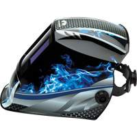 Leadhead&reg; Auto Darkening Welding Helmet, 3.8" L x 3.4" W View Area, 9 - 13 Shade Range Absolute Business Supply