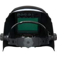 Leadhead&reg; Auto Darkening Welding Helmet, 3.8" L x 3.4" W View Area, 9 - 13 Shade Range, Black Absolute Business Supply