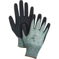 Eco-Friendly Crinkle Grip Coated Gloves, 9, Foam Latex Coating, 15 Gauge, Nylon/RPET Shell Absolute Business Supply
