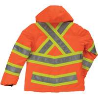 Manteau de s&eacute;curit&eacute; isolant et extensible pour femmes, Polyester, Orange haute visibilit&eacute;, T-petit Absolute Business Supply